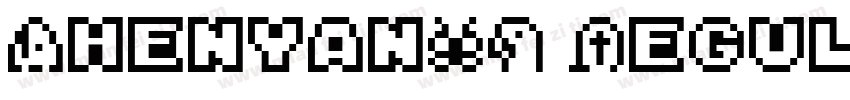 ZhenyanGB RegularTrueType字体转换